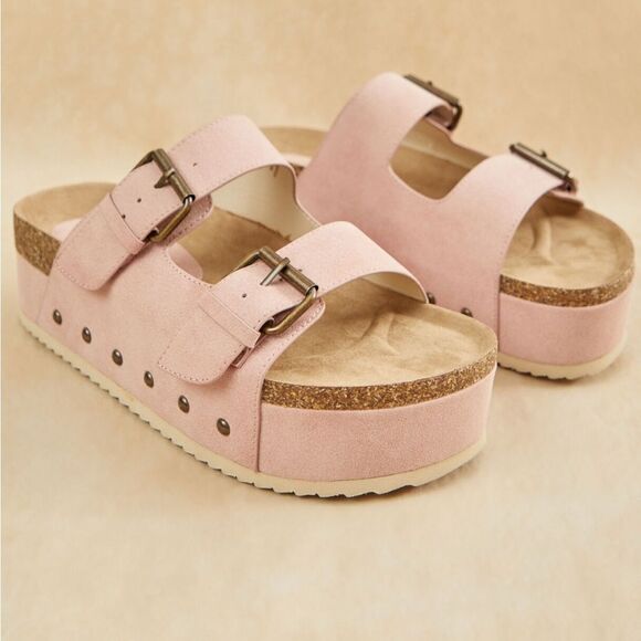Altar’d State Serenna Platform Sandals Size 10 - Picture 1 of 13